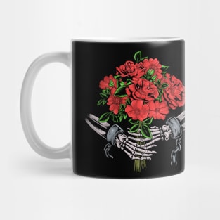 skull skeleton roses Mug